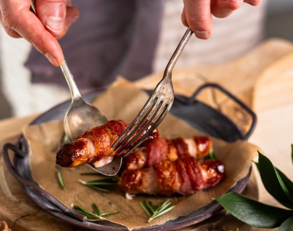 chorizo and smoked paprika pigs in blankets from douglas willis butchers
