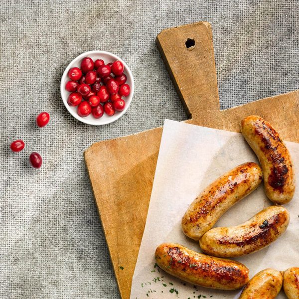 pork and cranberry sausages from douglas willis butchers