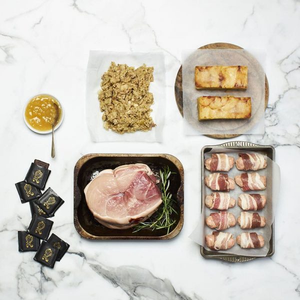 hog in a box for two hamper from online butchers douglas willis