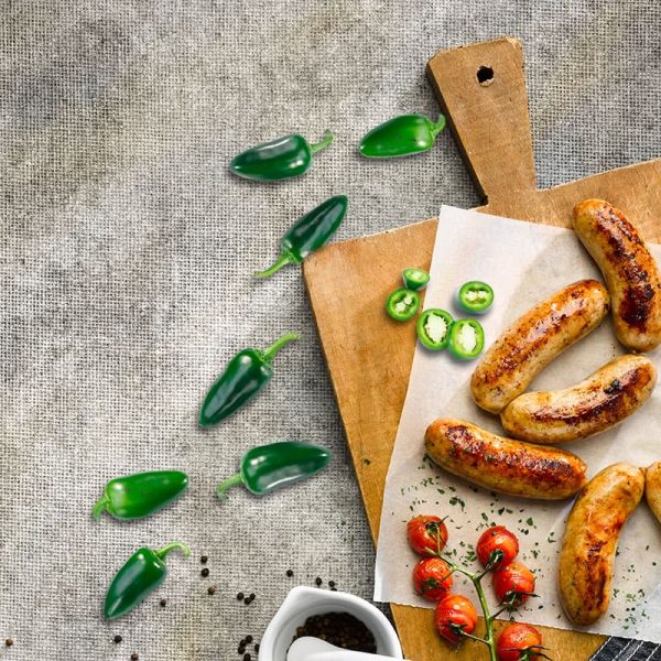 cheddar and jalapeño sausages from douglas willis butchers